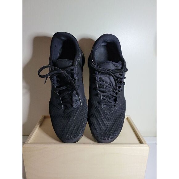 Nike Air VaporMax Flyknit 3.0 Triple Black Size 7Y - Picture 3 of 3